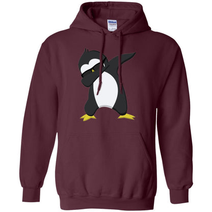 Christmas T-shirt Dabbing Penguin T-shirt Maroon