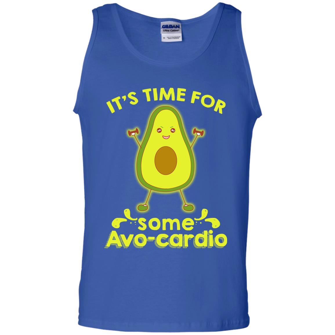 Nice-it's Time For Some Avo-cardio Avocado Fitness Gym Shirt Royal
