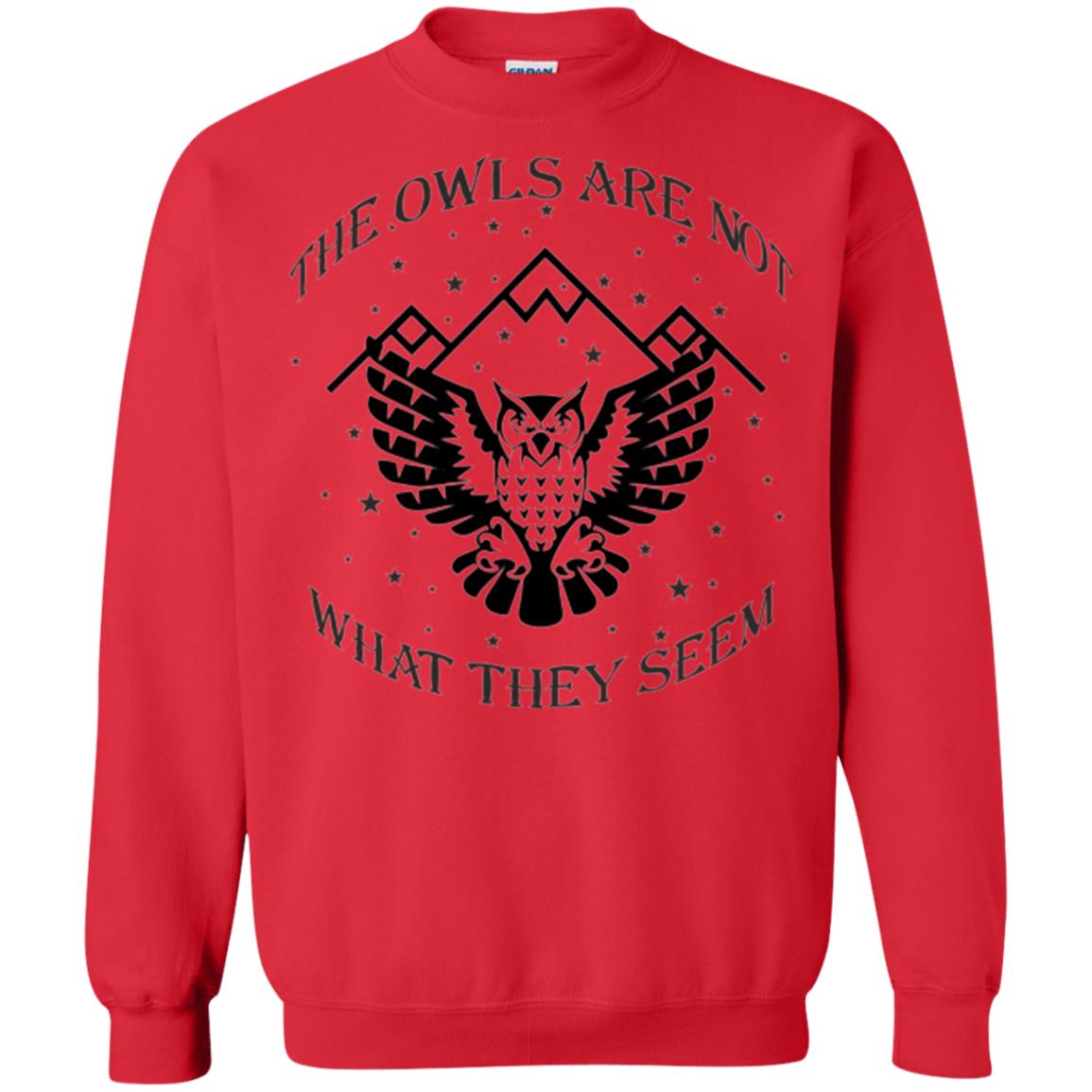 Owl Lovers T-shirt The Owls Are Not What They Seem Red
