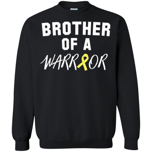 Brother Of A Warrior Childhood Cancer Awareness T-shirt Black