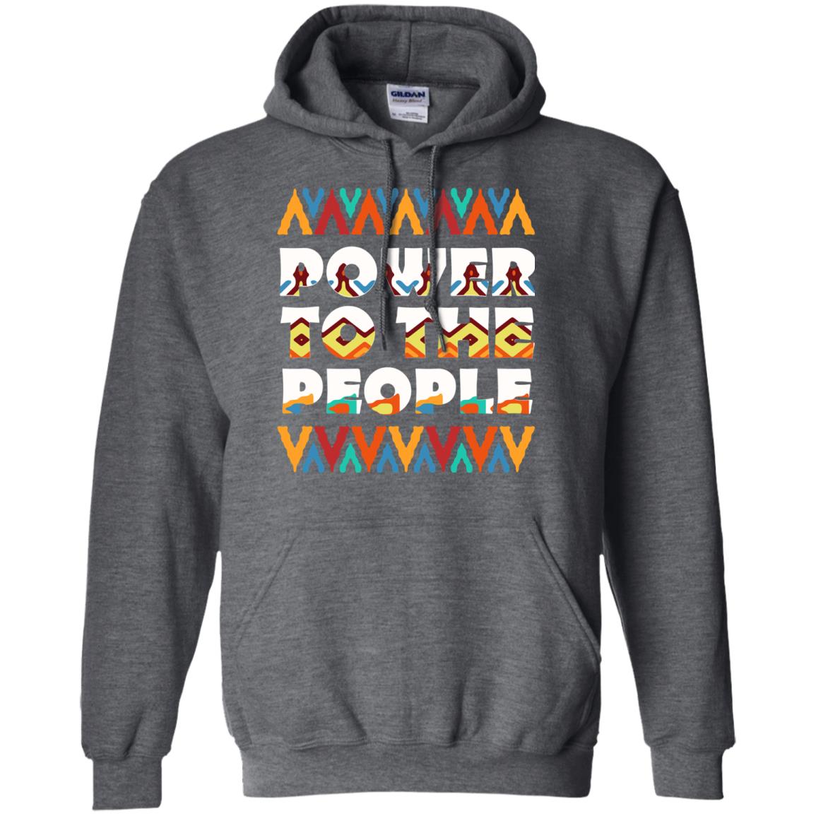 African American T-shirt Power To The People Dark Heather