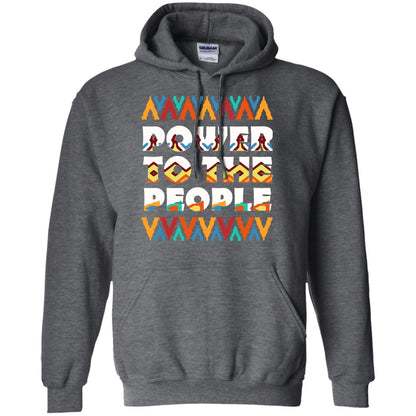African American T-shirt Power To The People Dark Heather