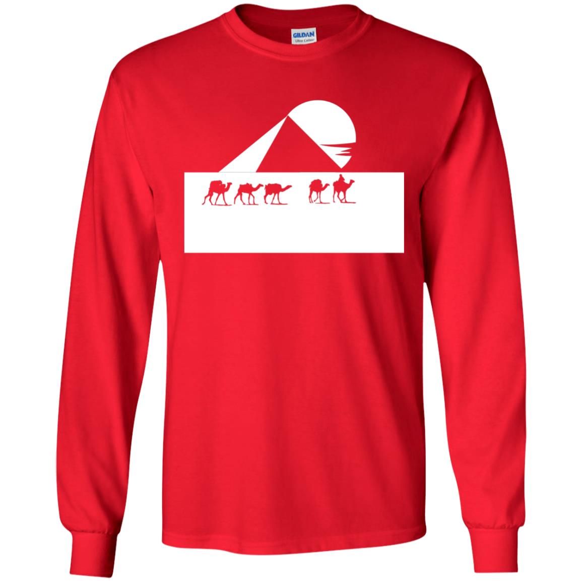 Egyptian Great Pyramid Of Giza T-shirt Red