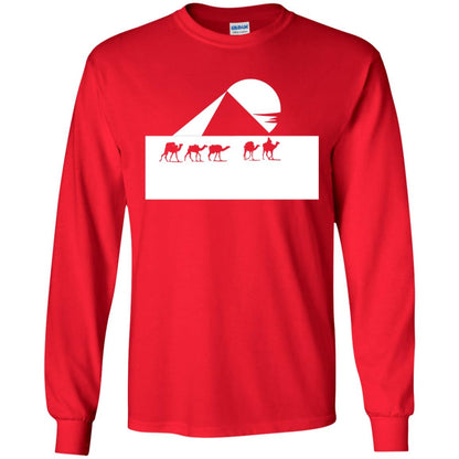 Egyptian Great Pyramid Of Giza T-shirt Red