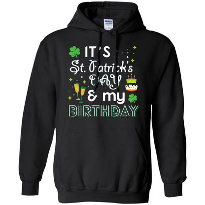 Funny My Birthday St Patricks Day Drinking T-shirt Black