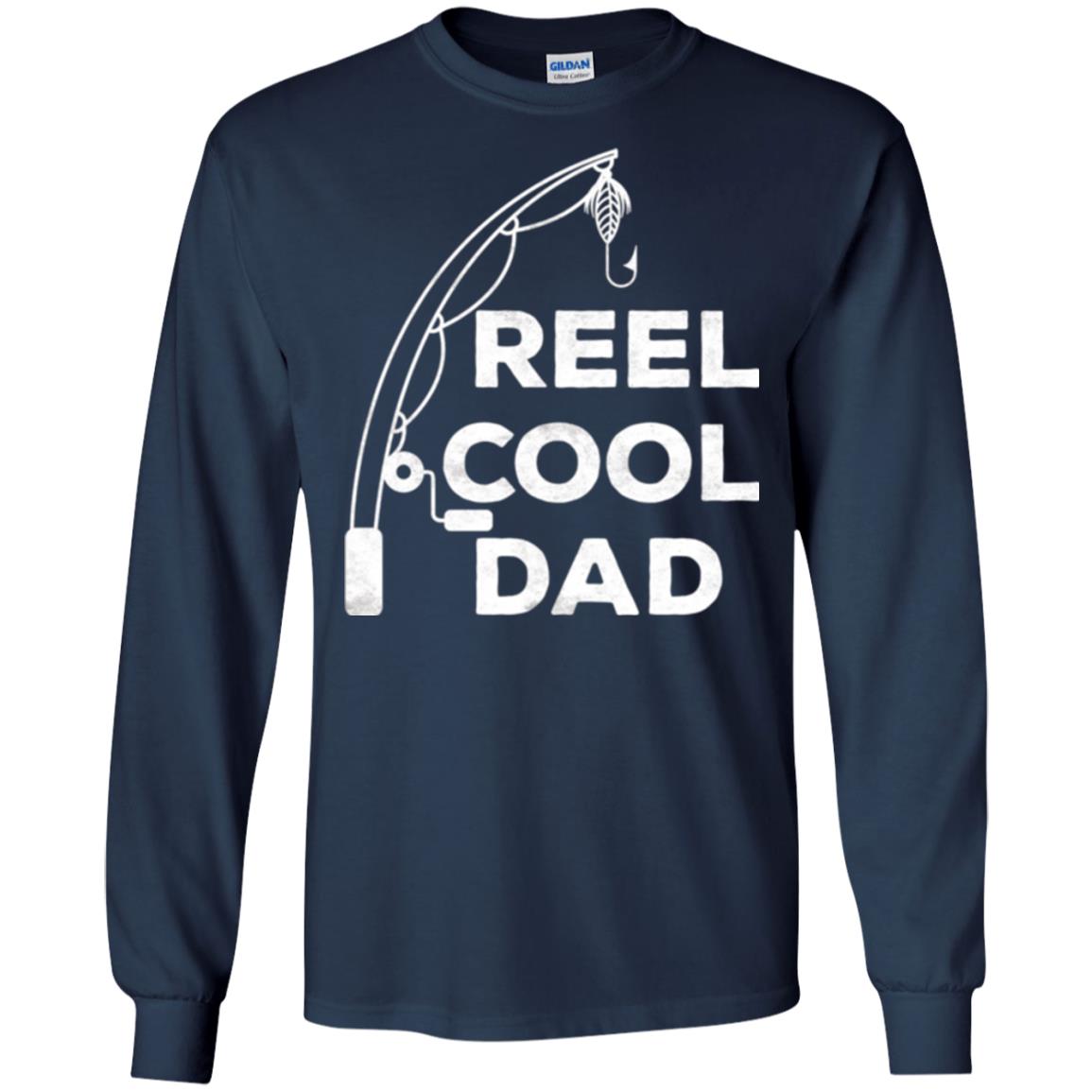 Fisherman T-shirt Reel Cool Dad Navy