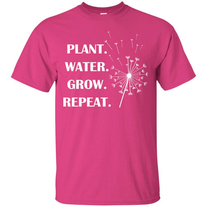Plant Water Grow Repeat Gradener T-shirt Heliconia