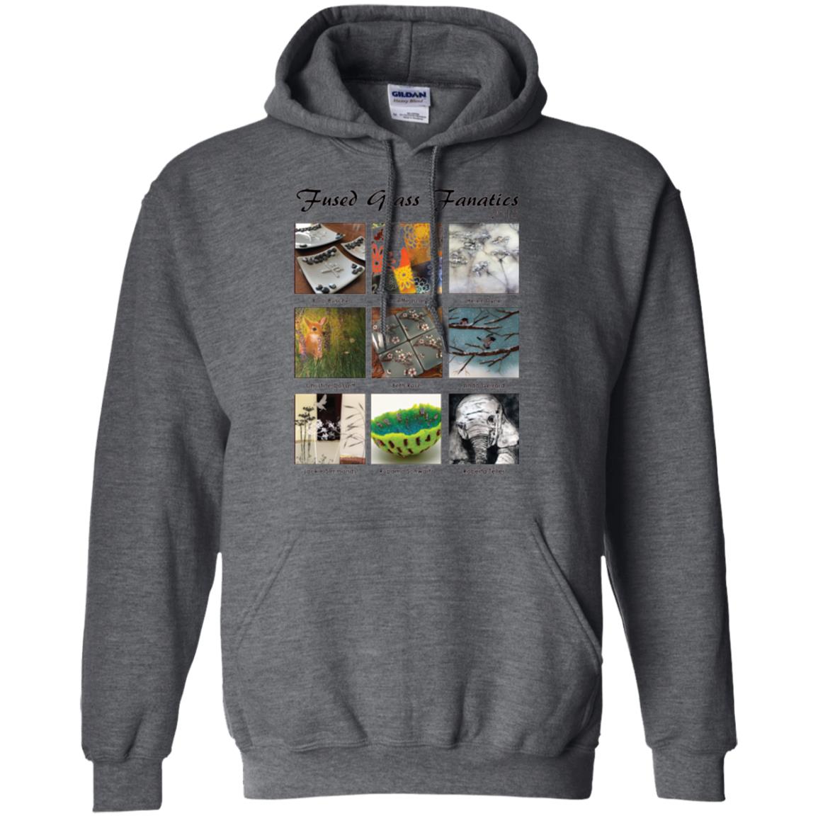 Commemorative T-shirt Fused Glass Fanatics 2018 Dark Heather