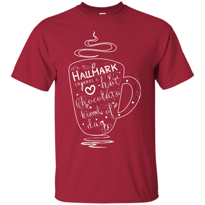 Christmas T-shirt It's A Hallmark Hot Chocolate Kind Of Day Cardinal