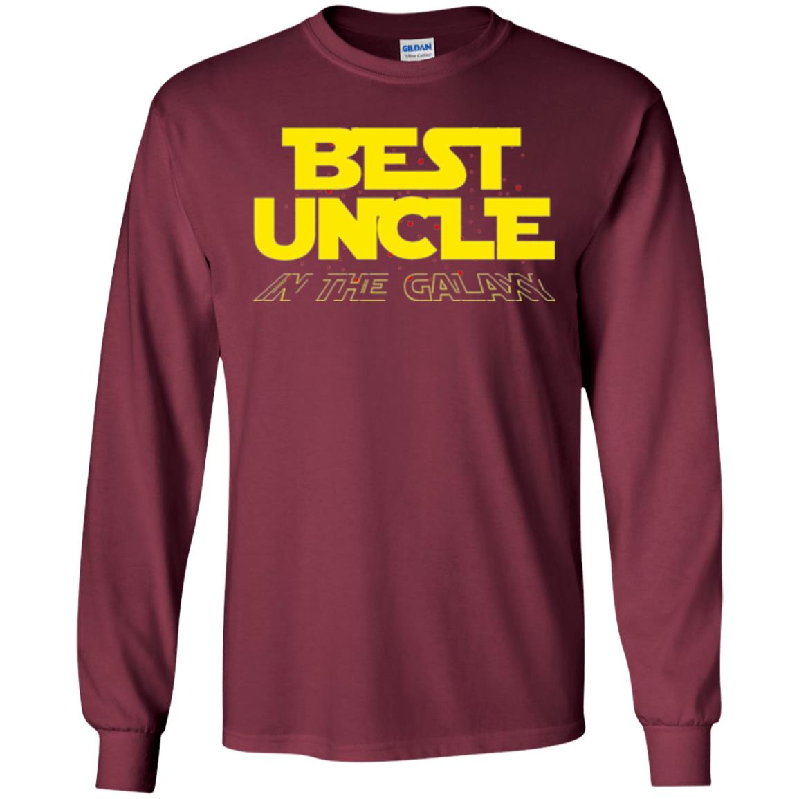 Uncle T-shirt Best Uncle In The Galaxy Maroon