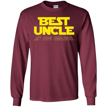 Uncle T-shirt Best Uncle In The Galaxy Maroon