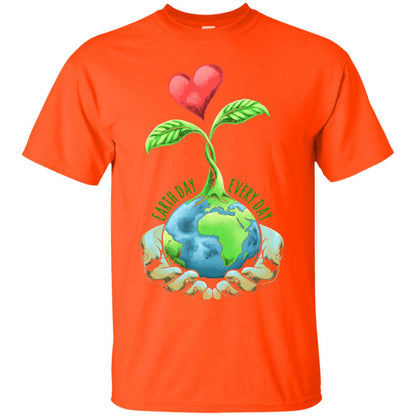 Earth Day Shirt Happy Earth Day 2018 Every Day Orange