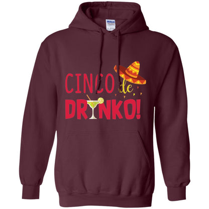 Cinco De Drinko Cinco Mayo 2018 Drinking T-shirt Maroon