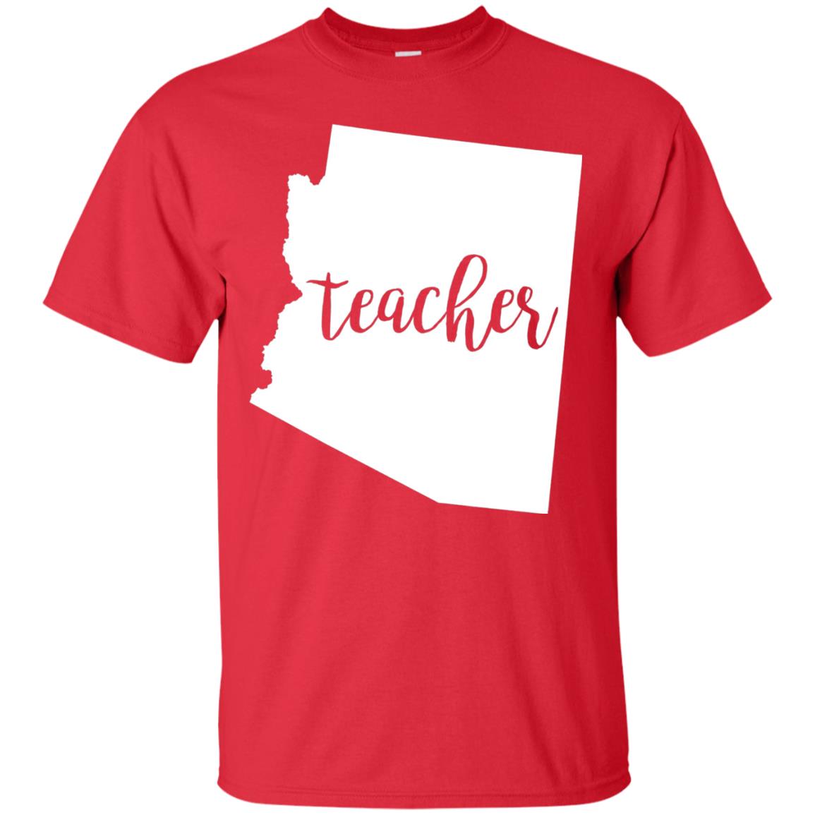 Arizona Teacher Home State Back To School Shirt Red