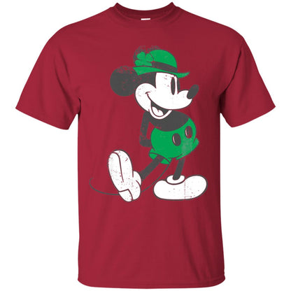 Mickey Mouse St. Patrick_s Day T-shirt Cardinal