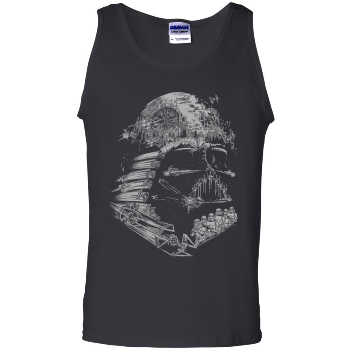 Film T-shirt Star Wars Darth Vader Build The Empire Graphic Black