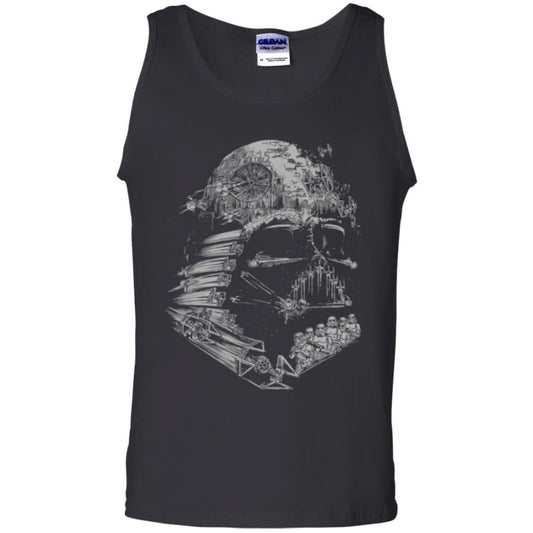 Film T-shirt Star Wars Darth Vader Build The Empire Graphic Black