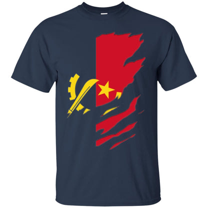Super Angola Flag T-shirt Navy