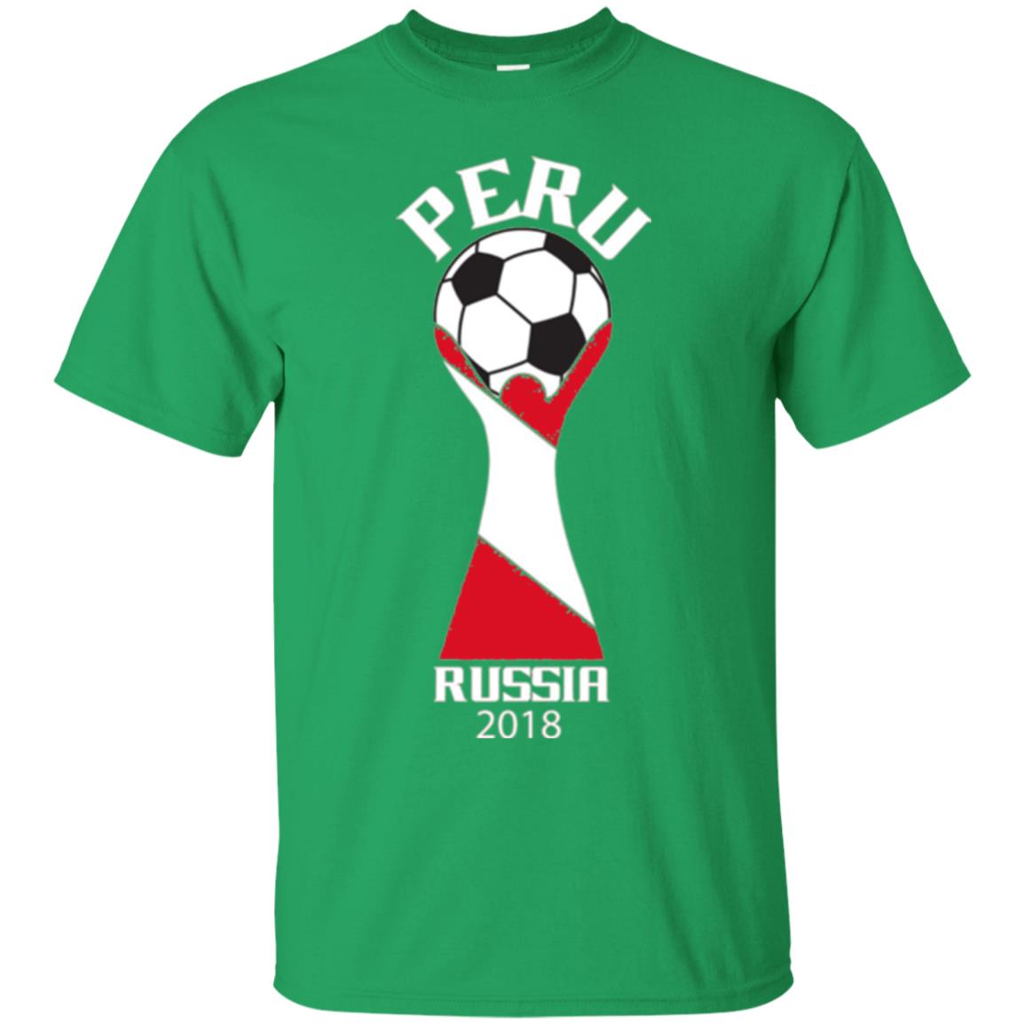 Football Lovers T-shirt Peru Russia 2108 Irish Green