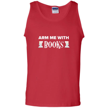 Arm Me With Books Book Lover T-shirt Red