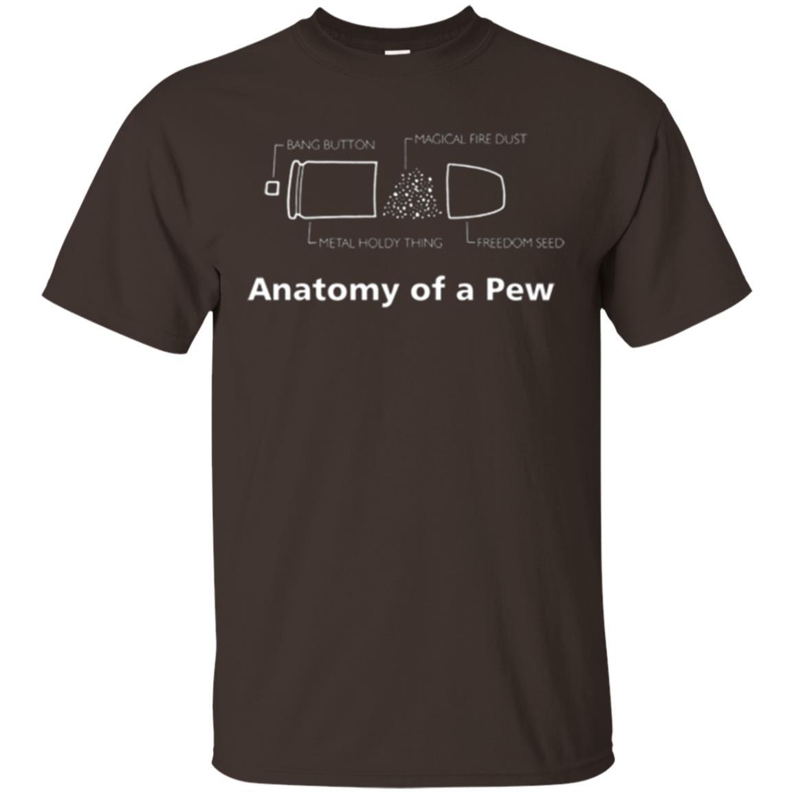 Gun T-shirt Anatomy Of A Pew Dark Chocolate