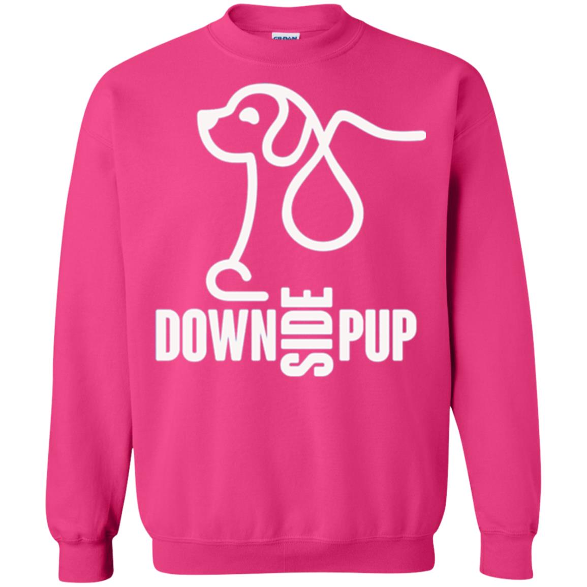 Dog Lover T-shirt Down Side Pup T-shirt Heliconia