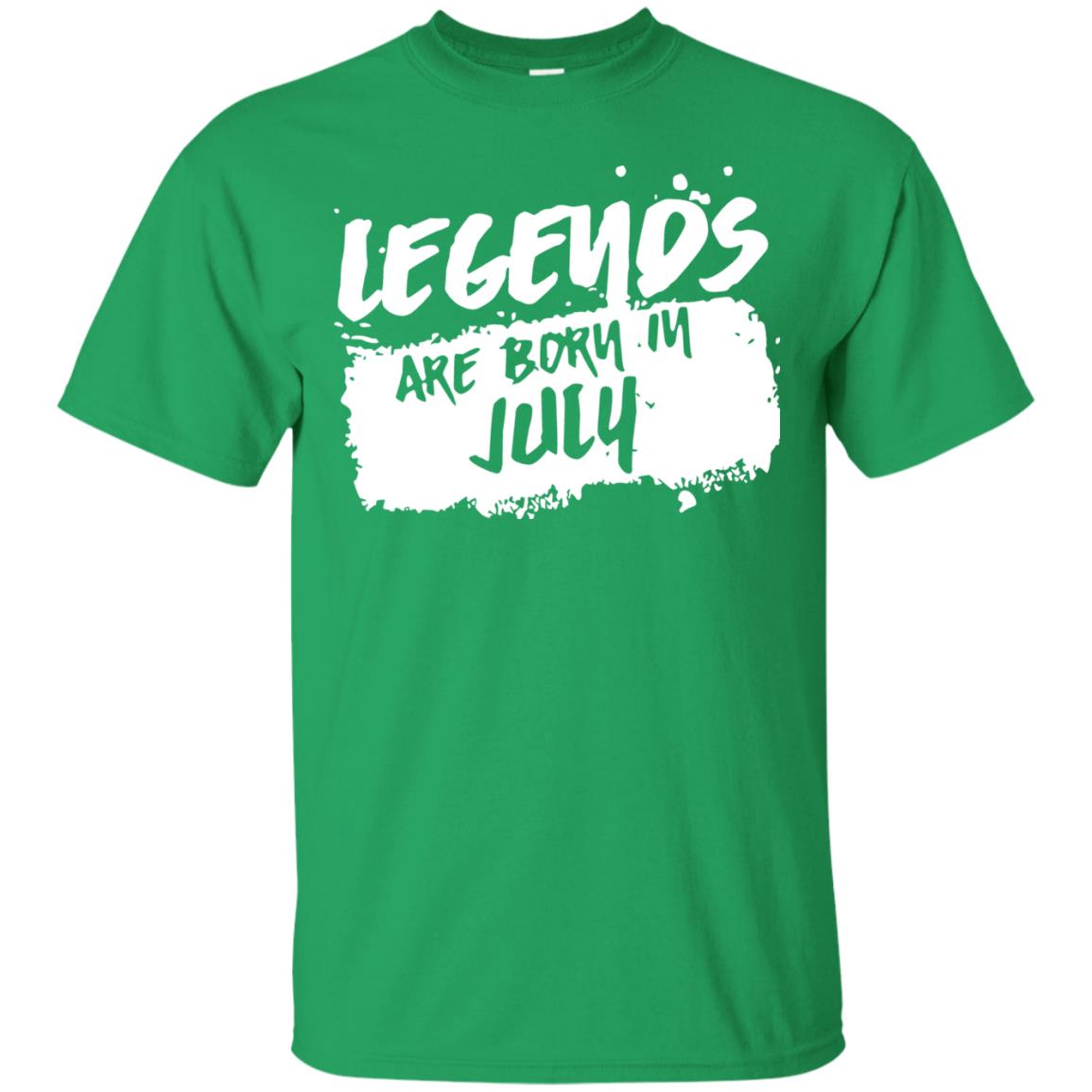 July Birthday Shirt Legends Are Born In July Irish Green