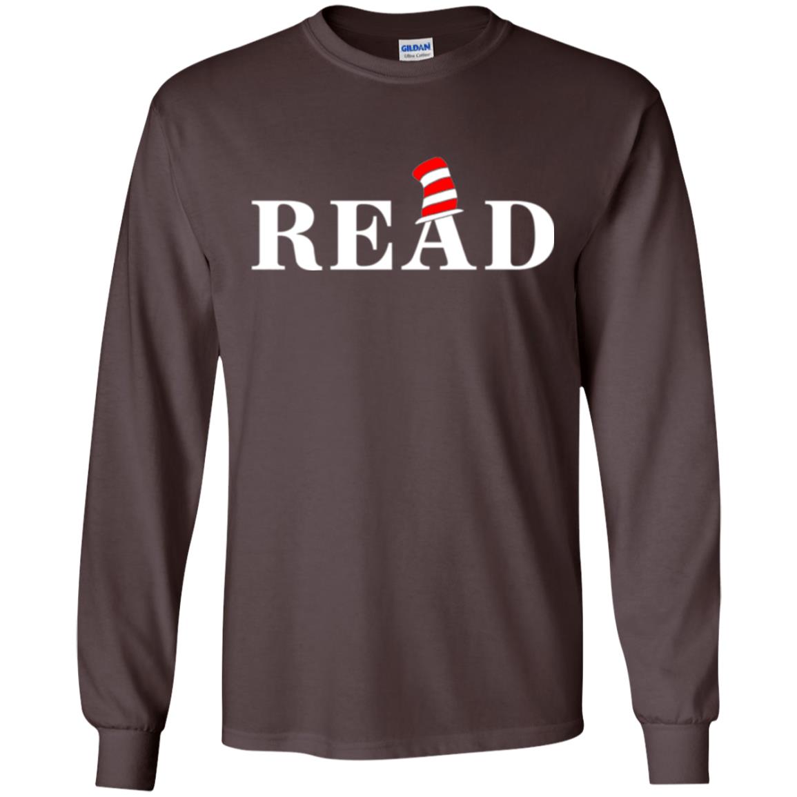 Read Book Lover National Wear Red Day T-shirt Dark Chocolate