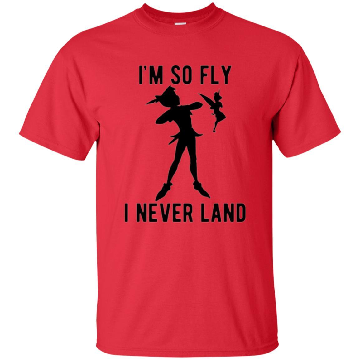 Film T-shirt Tinker Bell I'm So Fly I Never Land Red