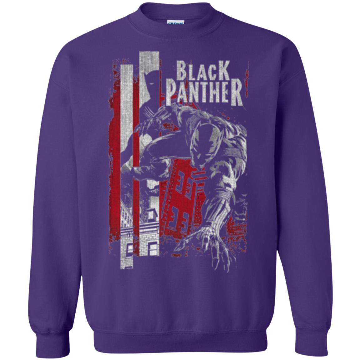 Film T-shirt Panther Lurk Graphic T-shirt Purple