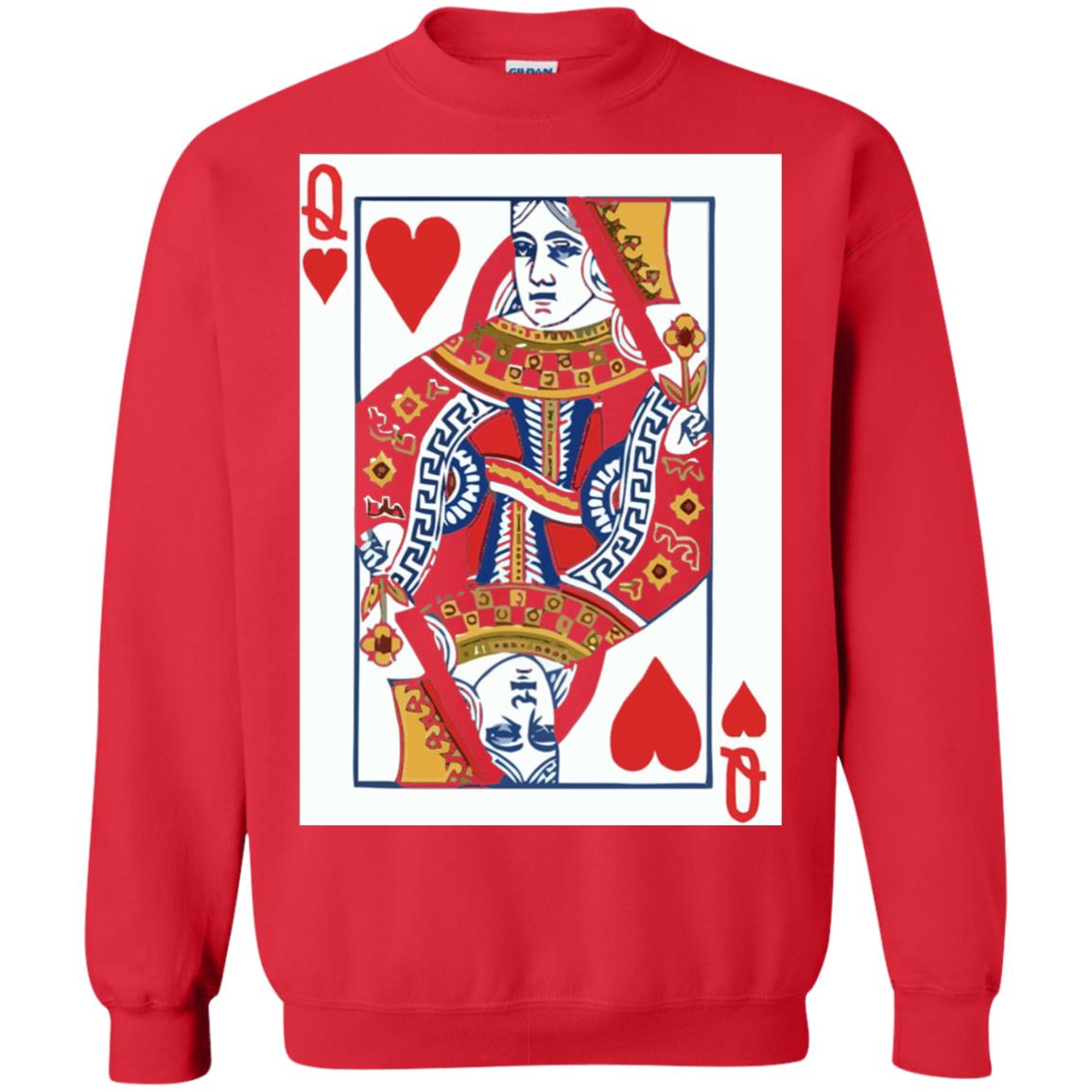 Valentines Day T-shirt Queen Of Hearts Cards Couple Red