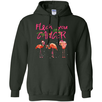 Flock You Cancer Breast Cancer Awareness Gift Shirt Forest Green