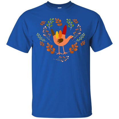 Rocknroll Sign Turkey Thanksgiving Gift Shirt For Mens Or Womens Royal