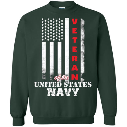 Armed Forces Us Navy Vintage Veteran T-shirt Forest Green