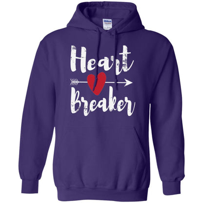 Valentines Day T-shirt Heart Breaker T-shirt Purple