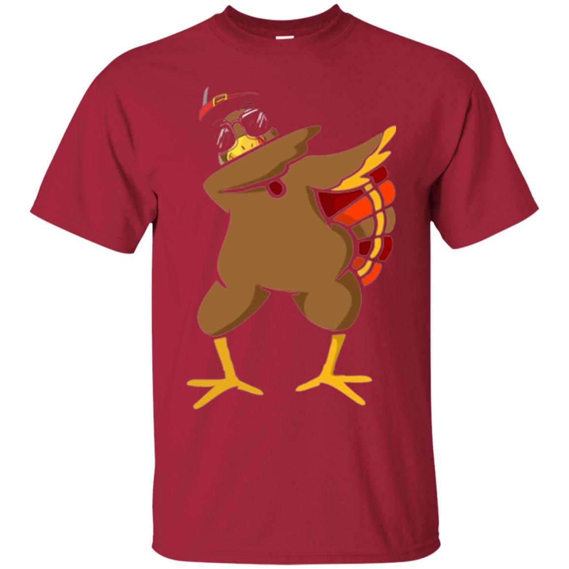 Thanksgiving T-shirt Dabbing Turkey Cardinal
