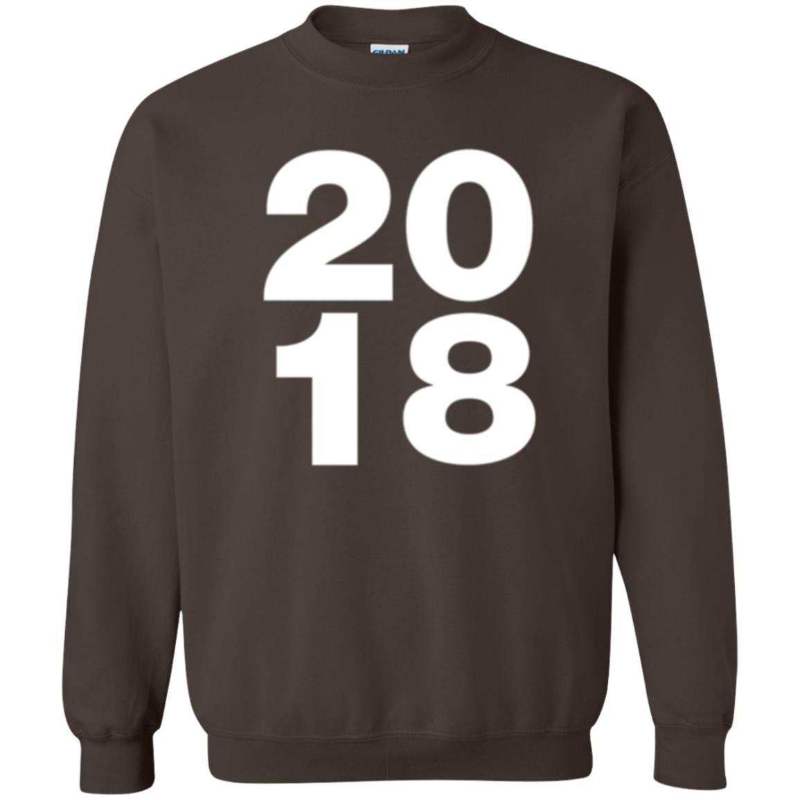 Happy New Year T-shirt 2018 New Year Party T-shirt Dark Chocolate