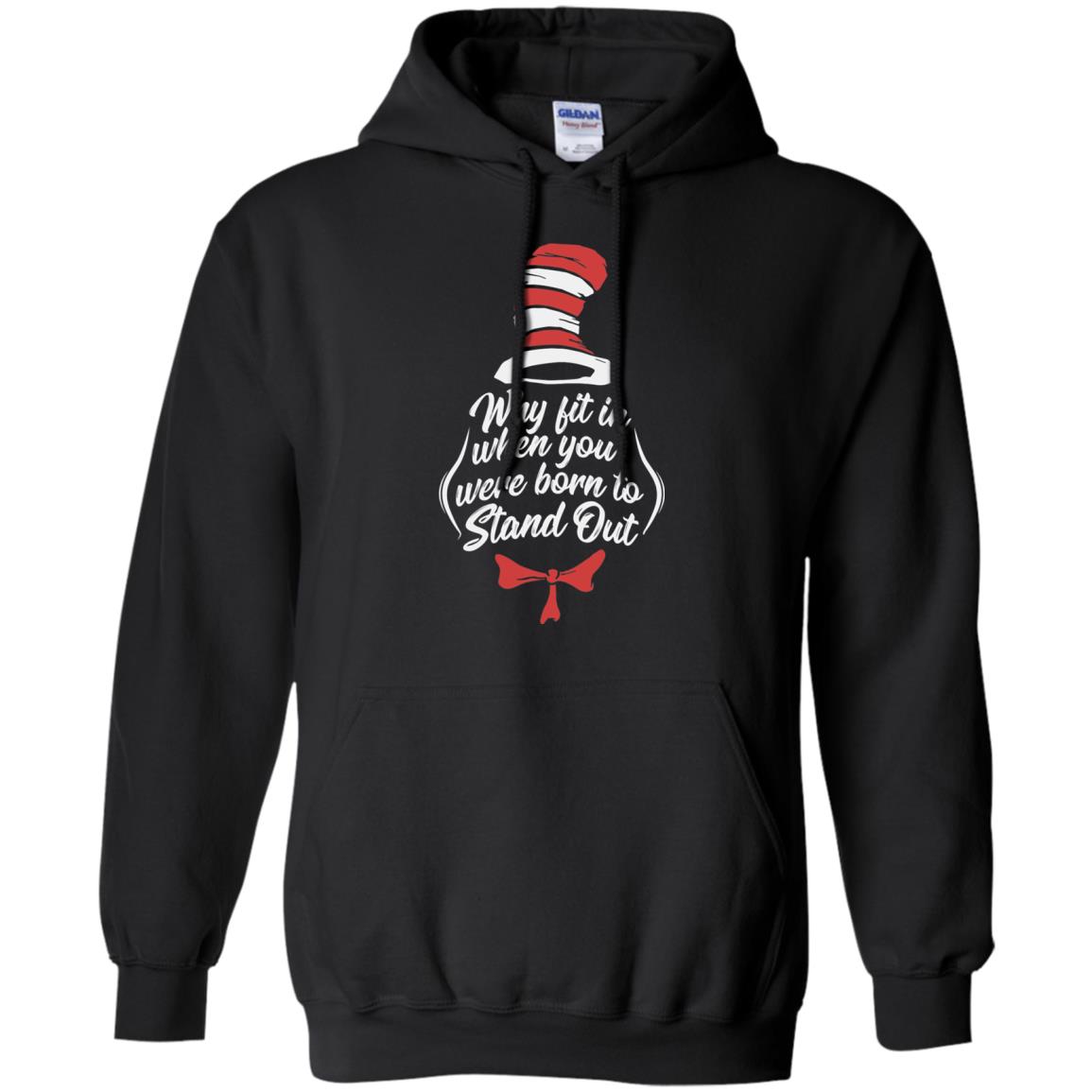 Why Fit In When You Were Born To Stand Out Teacher T-shirt Black
