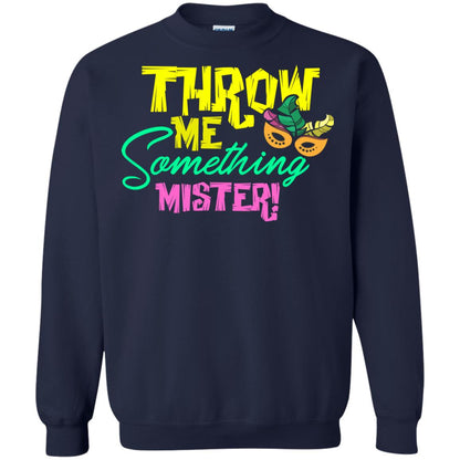 Mardi Gras T-shirt Throw Me Something Mister Navy