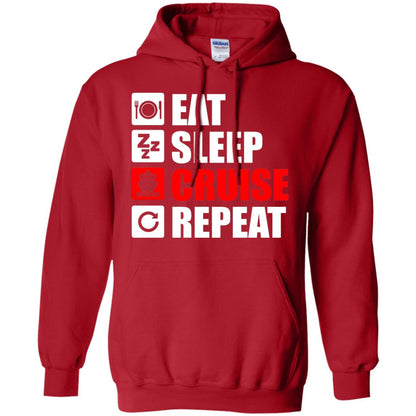 Eat Sleep Cruise Repeat Summer Vacation T-shirt Red