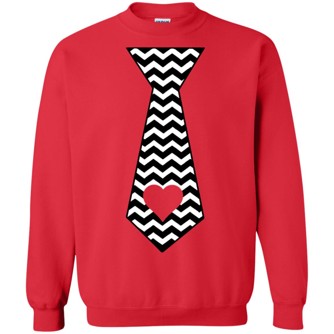 Valentines Day T-shirt Tie Heart Red