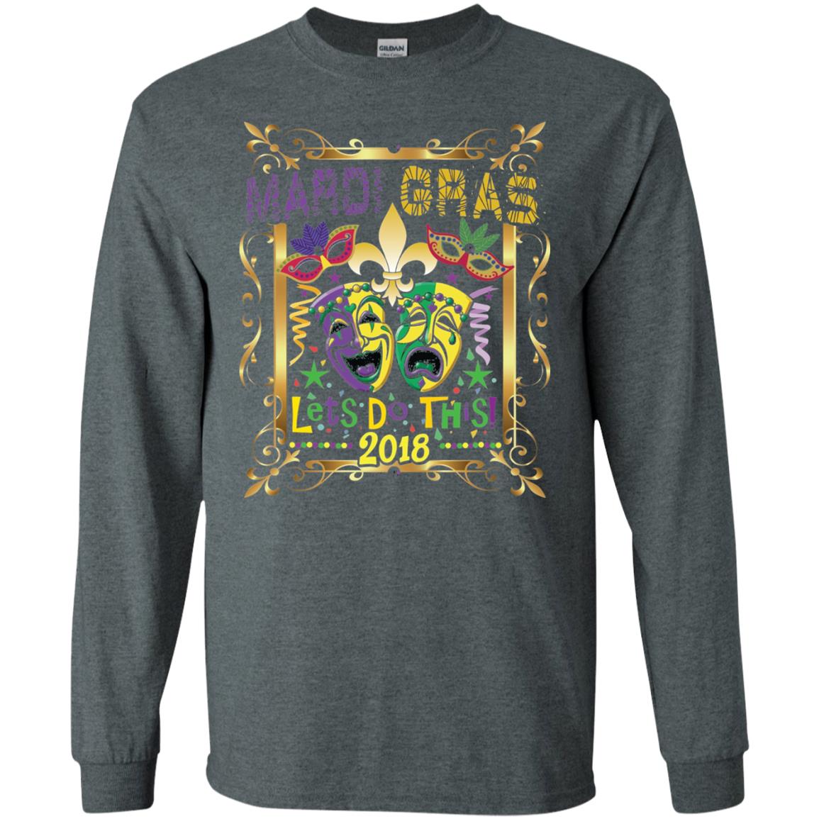Fleur Symbol New Orleans Parade Mardi Gras T-shirt Dark Heather