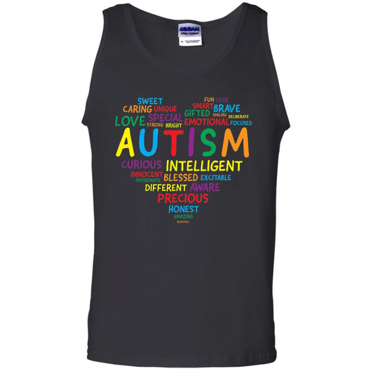 Autism Heart Autism Awareness T-shirt Black