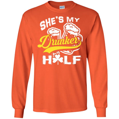 She's My Drunker Half Saint Patrick's Day T-shirt Orange