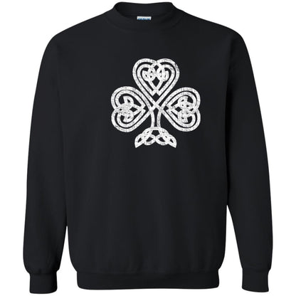 Irish Shamrock Knot Symbol St. Patrick_s Day T-shirt Black