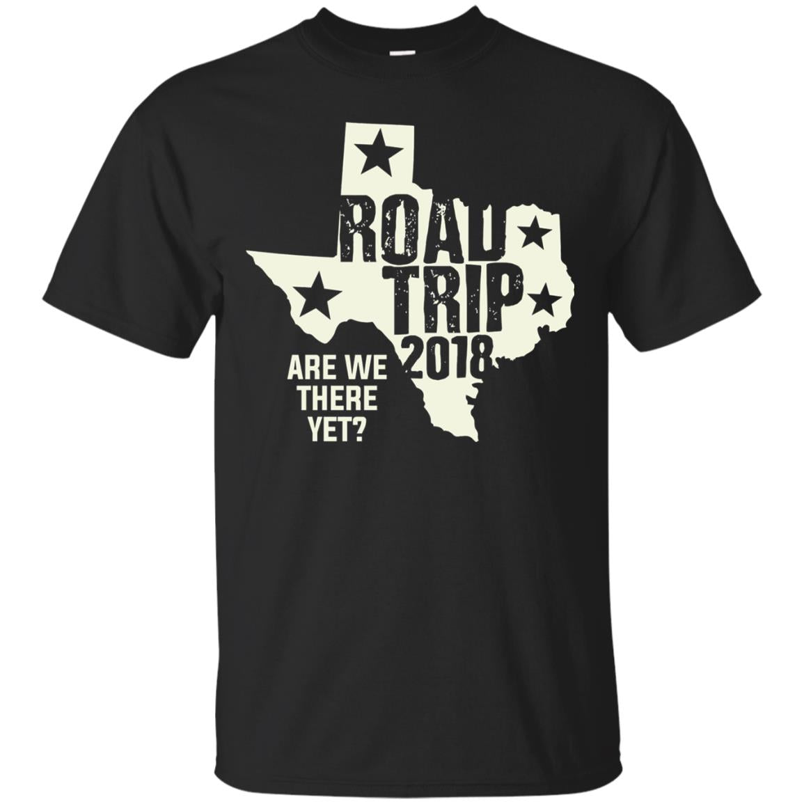 Texas Road Trip 2018 Funny Family Vacation Shirt Black