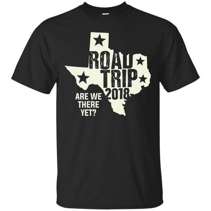 Texas Road Trip 2018 Funny Family Vacation Shirt Black