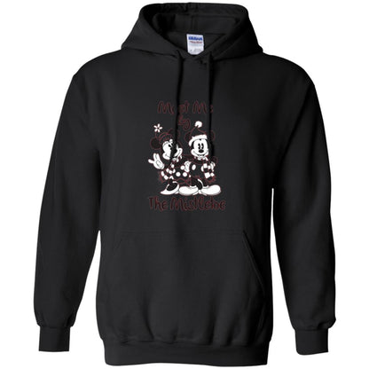 Christmas T-shirt Meet Me By Mistletoe Black