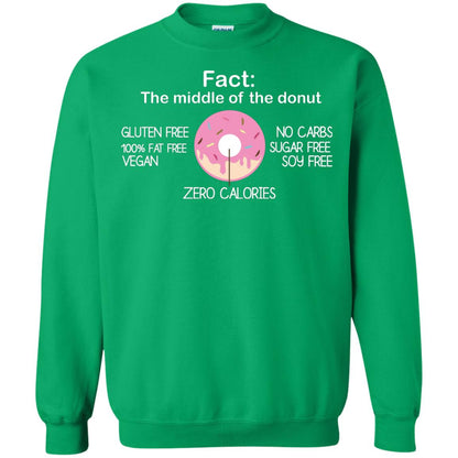 Fact The Middle Of The Donut Zero Calories Shirt Irish Green