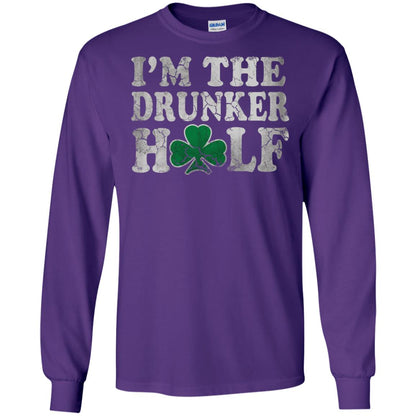I_m The Drunker Half Saint Patrick_s Day T-shirt Purple